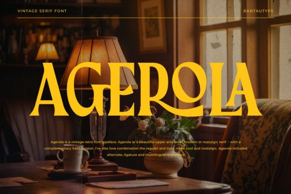 Agerola: A Vintage Serif Font for Modern Web Design