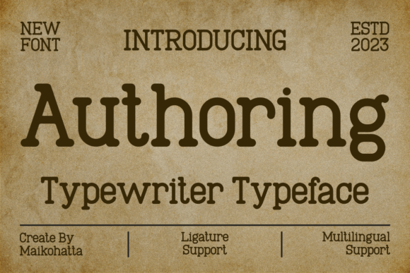 Authoring Serif Font for Handmade Labels & Invitations