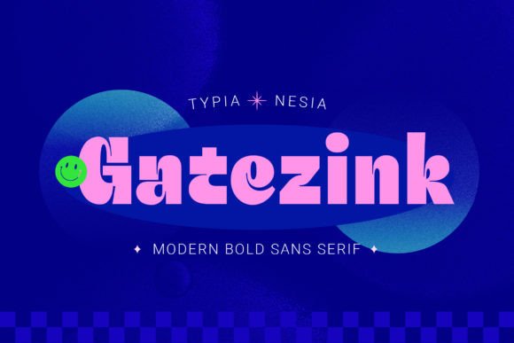 Gatezink: A Bold, Playful Sans Serif Font for Small Business Branding