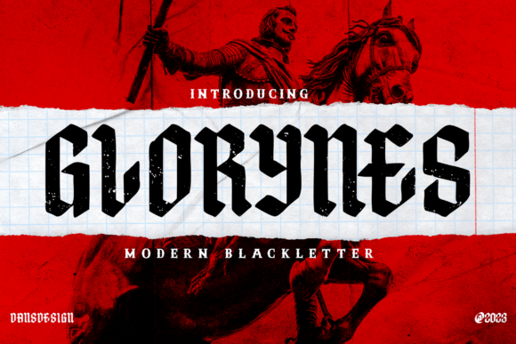 Glorynes: A Bold Blackletter Font for Digital Impact