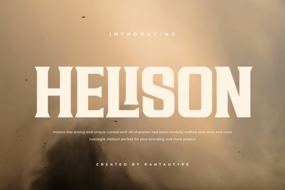 Helison: A Bold Serif Font That Elevates Digital Branding