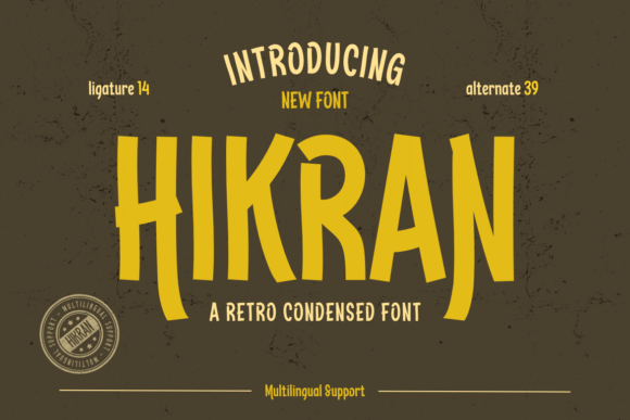 Hikran: A Stylish Retro Sans Serif for Modern Web Design