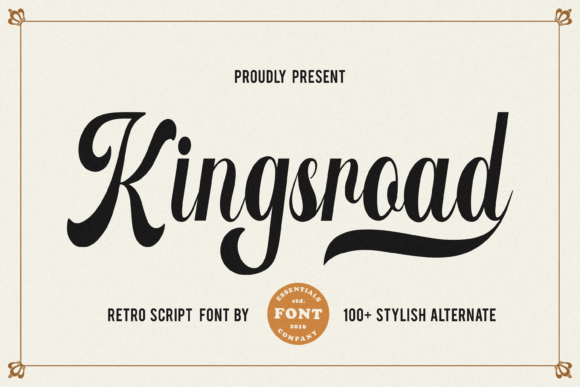 Kingsroad: A Modern Retro Script Font for Campaign Headlines