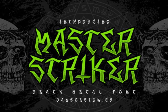 Master Stricker: A Horror Metal Blackletter Font for Bold Handmade Designs