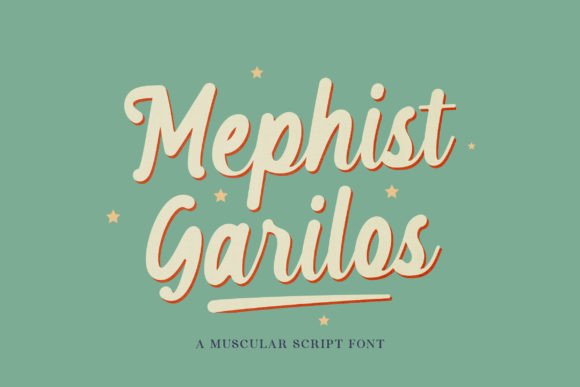 Mephist Garilos: A Retro Script Font That Cuts Through the Feed