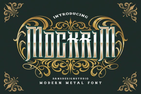 Mockrim: A Chic Blackletter Font for Digital Branding