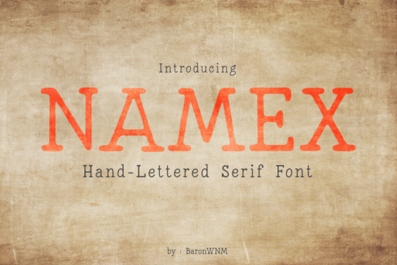 Namex: A Slab Serif Font That Feels Hand-Drawn, Not Hand-Crafted
