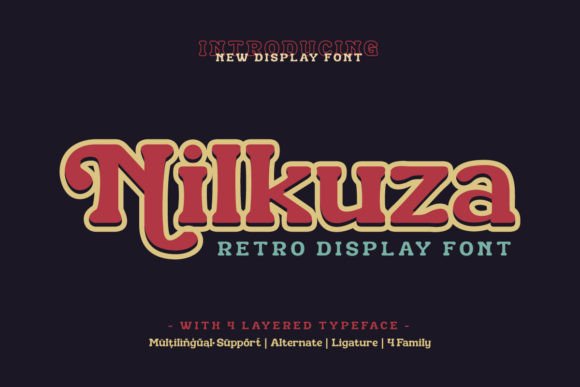 Nilkuza: A Retro Serif Font for Distinctive Web Design