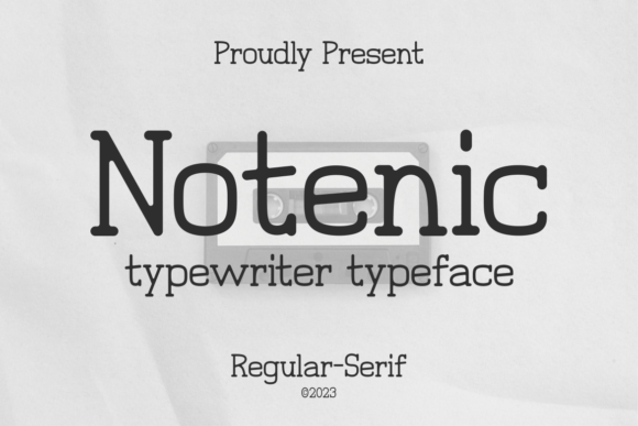 Notenic: A Typewriter Typeface with Editorial Warmth