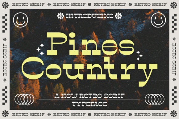 Pines Country Slab Serif Font for Handmade Brands