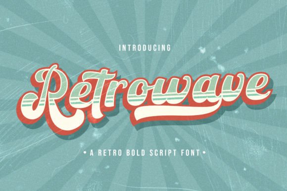 Retrowave: A Bold Script Font for Campaign Headlines
