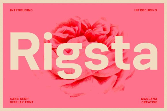 Rigsta: A Retro Sans Serif That Feels Like Sunday Morning
