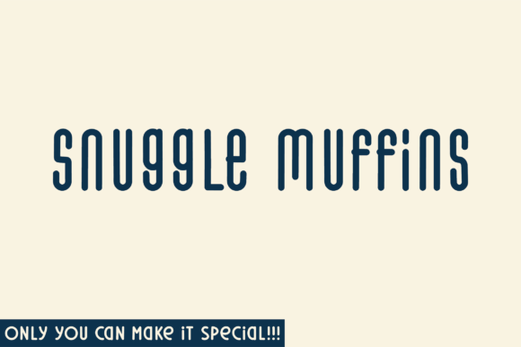 Snuggle Muffins: A Playfully Nostalgic Serif Font for Authentic Branding