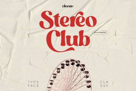 Stereo Club: A Retro Script Font That Elevates Digital Branding