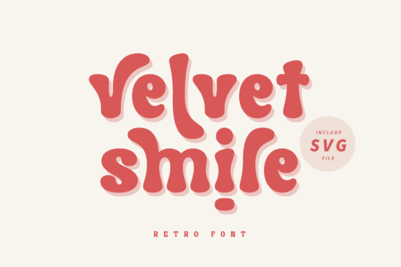 Velvet Smile: A Retro Serif Font for Digital Brand Clarity