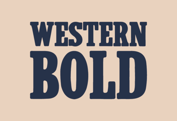 Western Bold: A Clean Retro Serif Font for Minimalist Branding