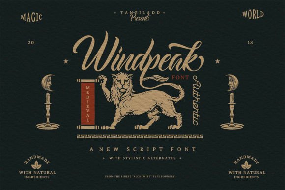 Windpeak: A Bold Script Font That Commands Attention